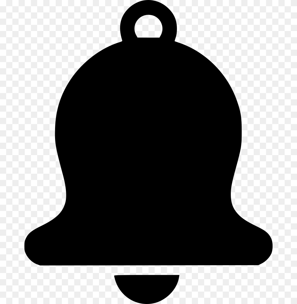 Sound Bell Alarm Tolling Notification Notification Flat Icon, Silhouette, Stencil, Clothing, Hardhat Free Transparent Png