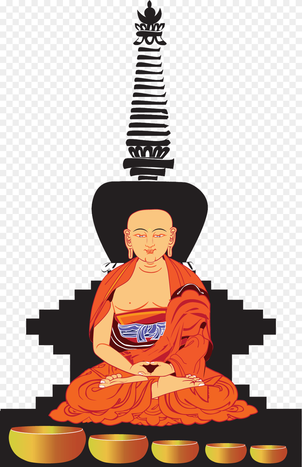 Sound Himalaya Gautama Buddha, Art, Adult, Female, Monk Free Transparent Png
