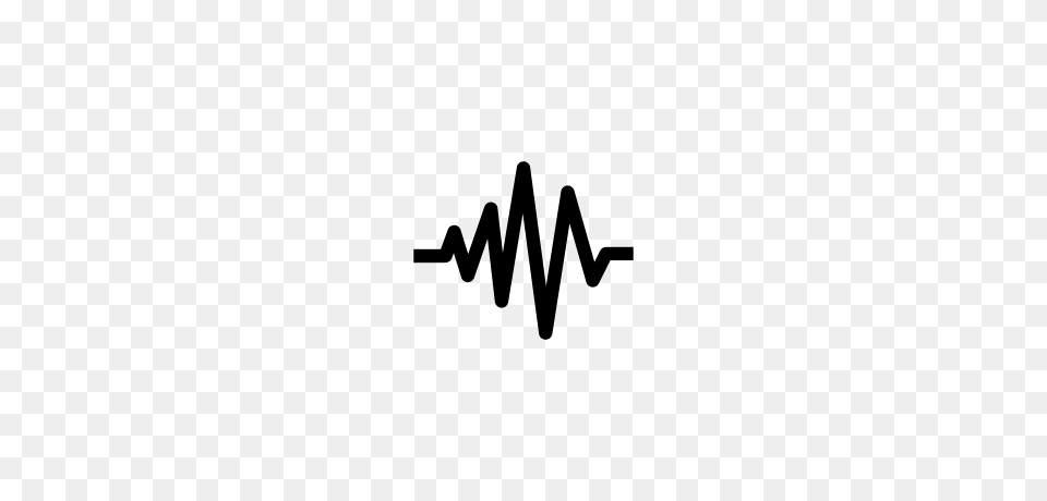 Sound Wave Clipart, Gray Free Png