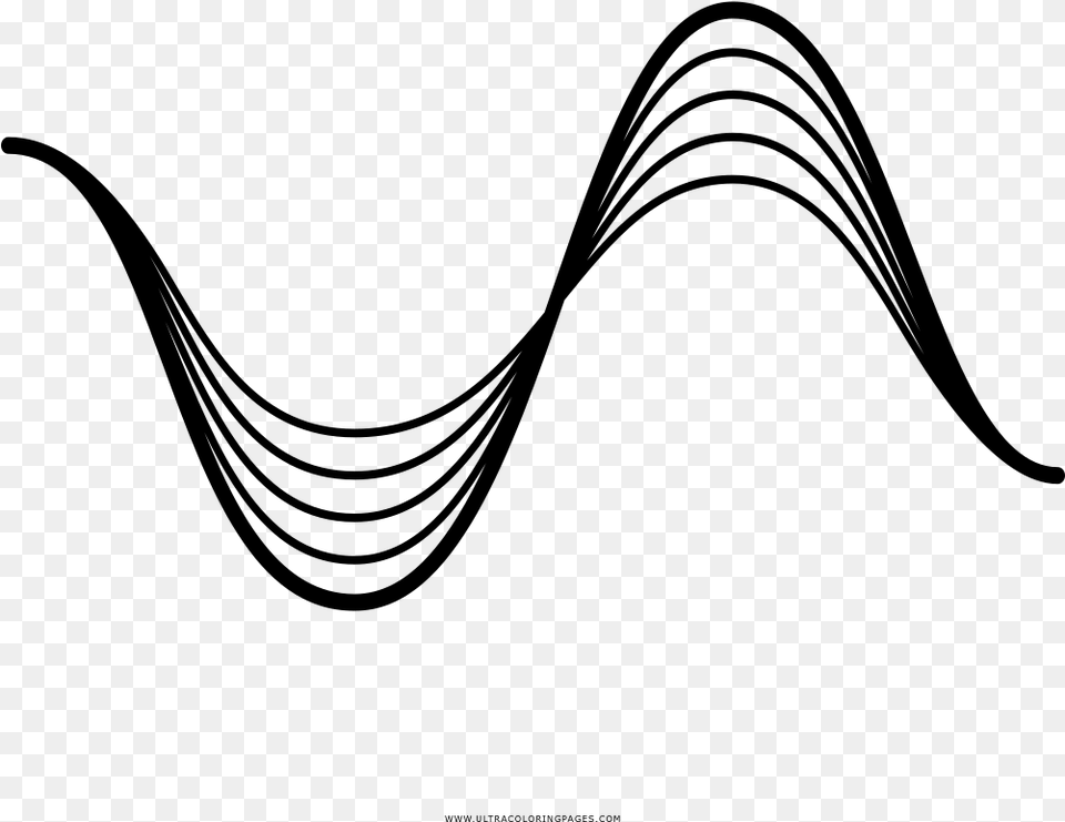 Sound Wave Coloring, Gray Png Image