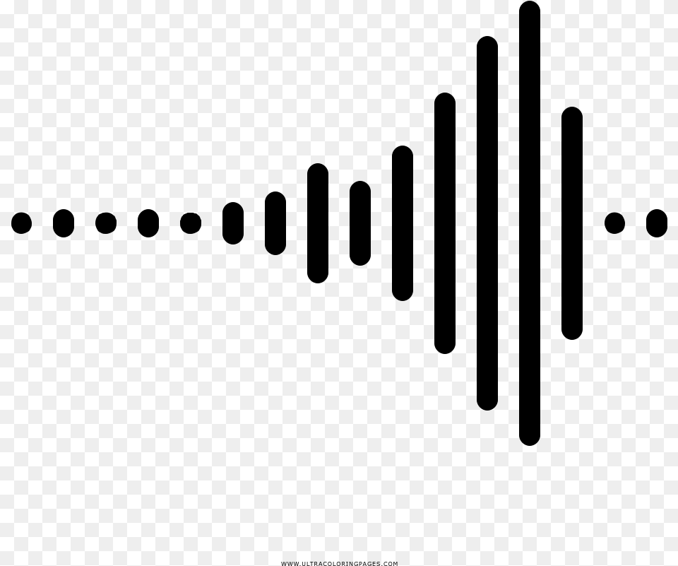 Sound Wave Coloring, Gray Free Png Download