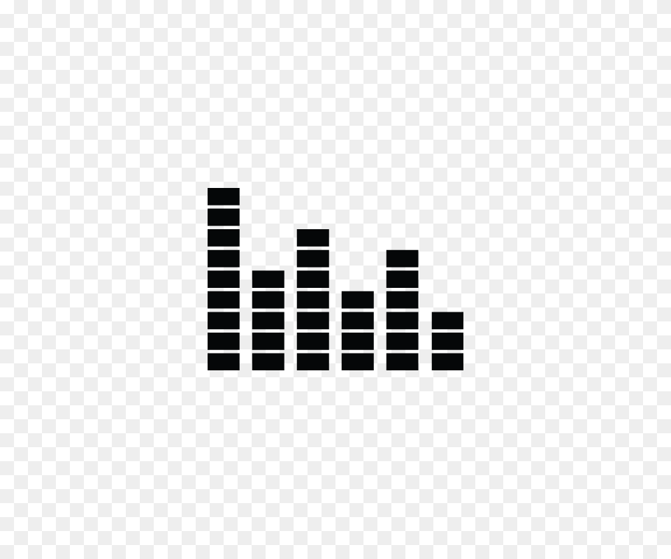 Sound Wave Music System Electronic Wave Vector Icon, Stencil Png Image