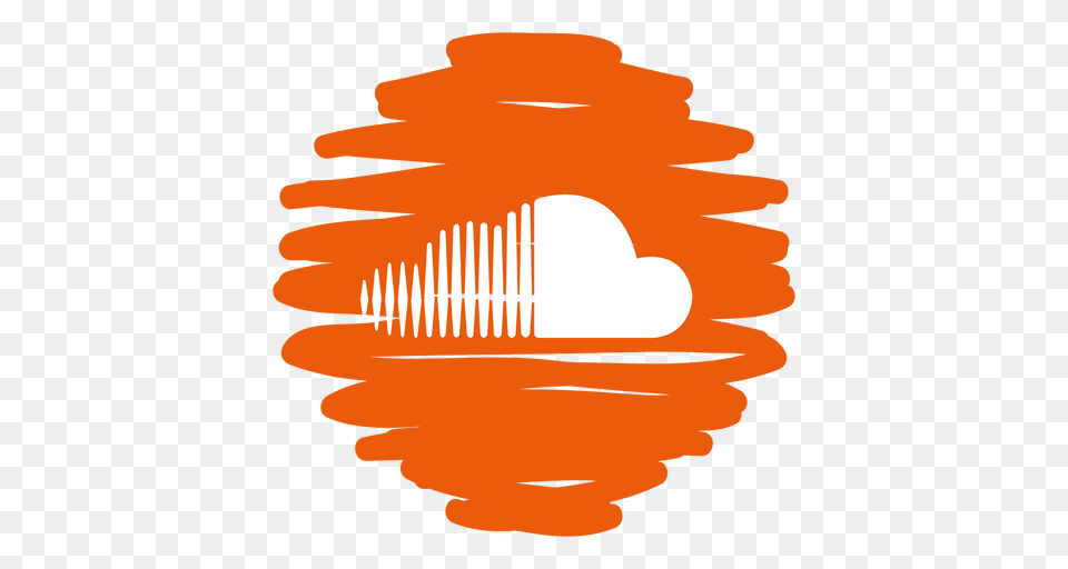 Soundcloud Distorted Round Icon, Light Free Png Download