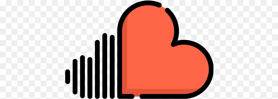 Soundcloud Icon Clip Art, Heart Free Png Download