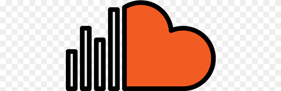 Soundcloud Logo Icon Of Colored Outline Style Available In Icon, Heart Png Image