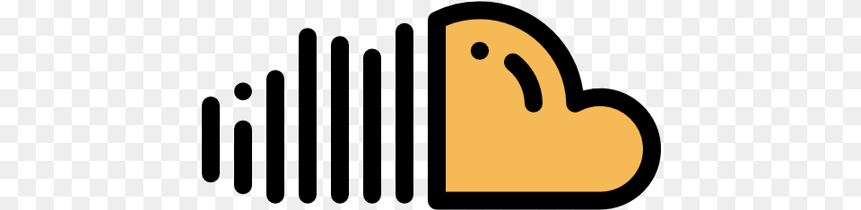Soundcloud Social Media Icons Icon Yellow Soundcloud, Animal, Bear, Mammal, Wildlife Free Png