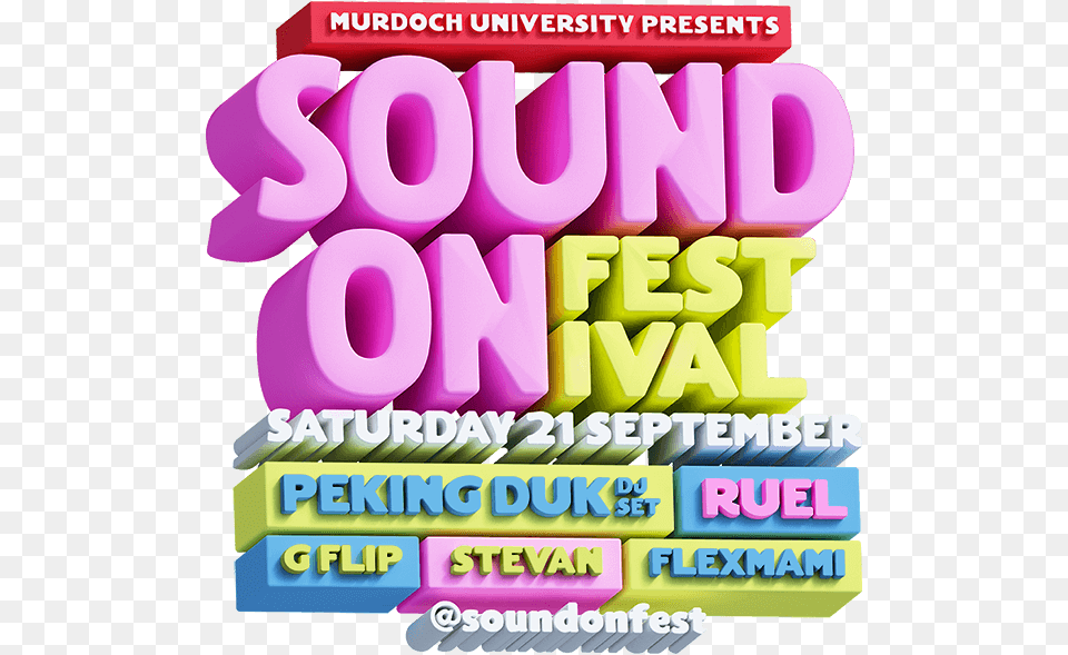 Soundon Festival Sound On Festival 2019 Perth, Advertisement, Poster, Toy Free Png