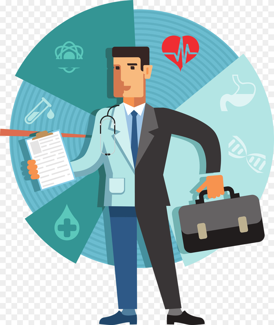 Sounds Like Your In House Medical Billing Is Going Half Doctor, Bag, Male, Adult, Man Free Transparent Png