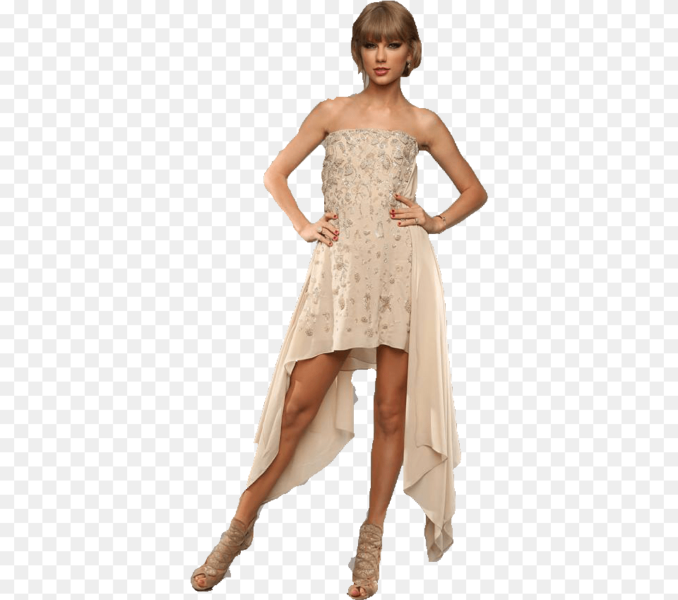 Sounds Of The Season Taylor Swift Gold, Adult, Person, Formal Wear, Female Free Png