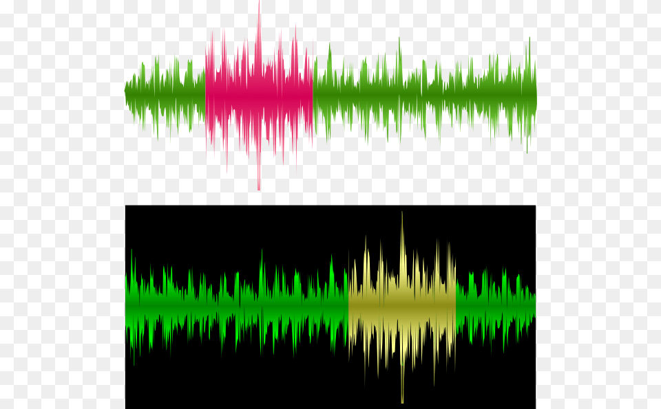 Sounds Wave Black, Art, Graphics, Green Png Image