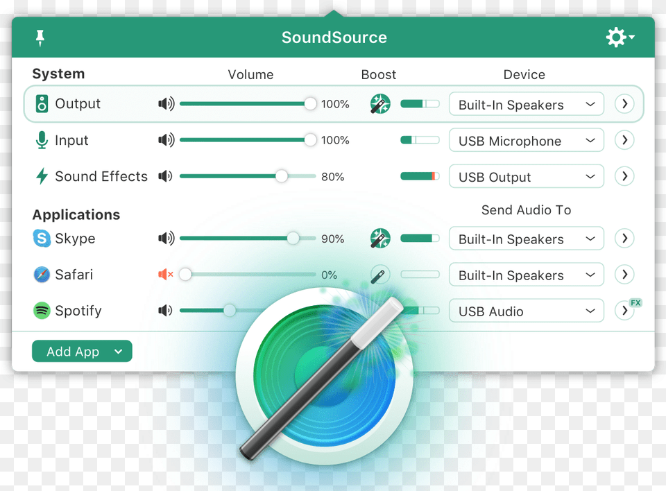 Soundsource From Rogue Amoeba Mac Sound Control, Text, File Png