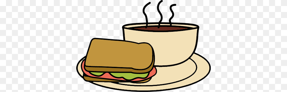 Soup And Sandwich Clip Art, Food, Meal, Dish, Cup Free Png