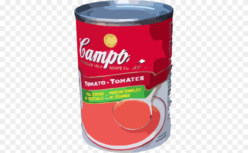 Soup Can Clip Art At Clker Canned Food Clip Art, Tin, Aluminium, Canned Goods Free Png