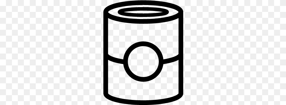 Soup Can Vector, Gray Png