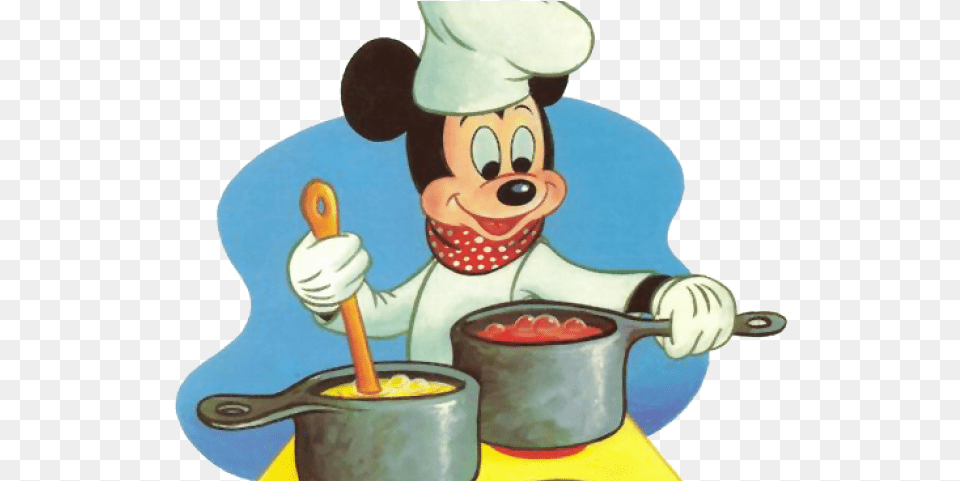 Soup Clipart Chef Mickey Chef Cooking Clipart Gif, Food, Meal, Cutlery, Dish Png Image