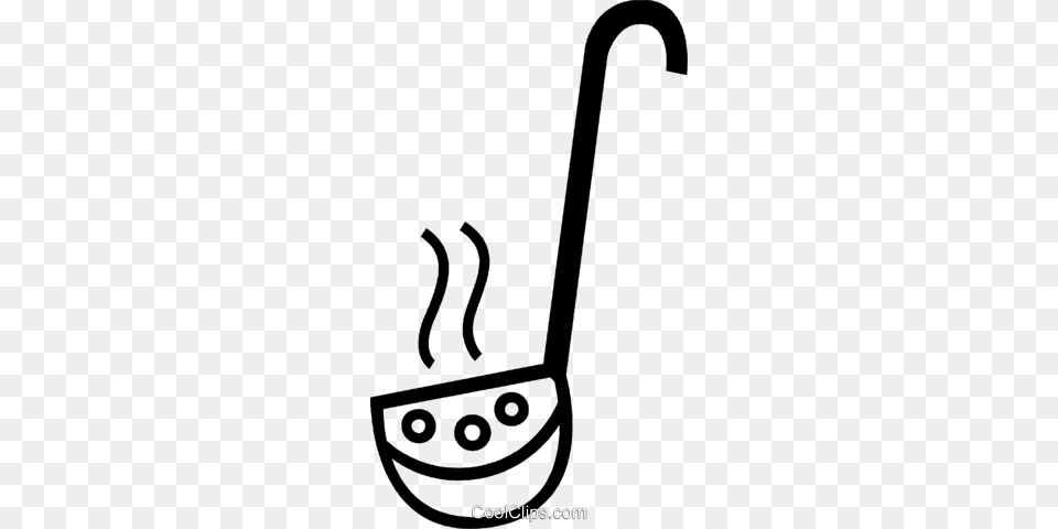 Soup Ladle Royalty Vector Clip Art Illustration, Smoke Pipe, Kitchen Utensil, Electronics, Hardware Free Png Download