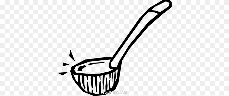 Soup Ladle Royalty Vector Clip Art Illustration, Cutlery, Spoon, Smoke Pipe Png