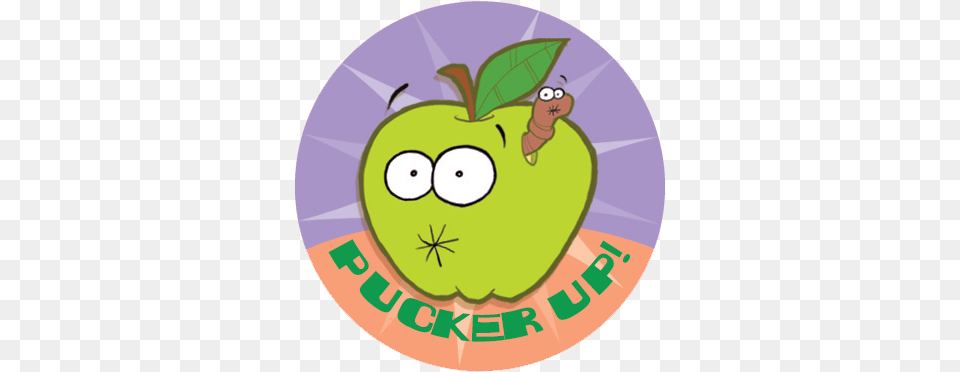 Sour Apple Dr Stinky Scratch Nsniff Stickers Green Cartoon Sour Apple, Food, Fruit, Plant, Produce Png Image