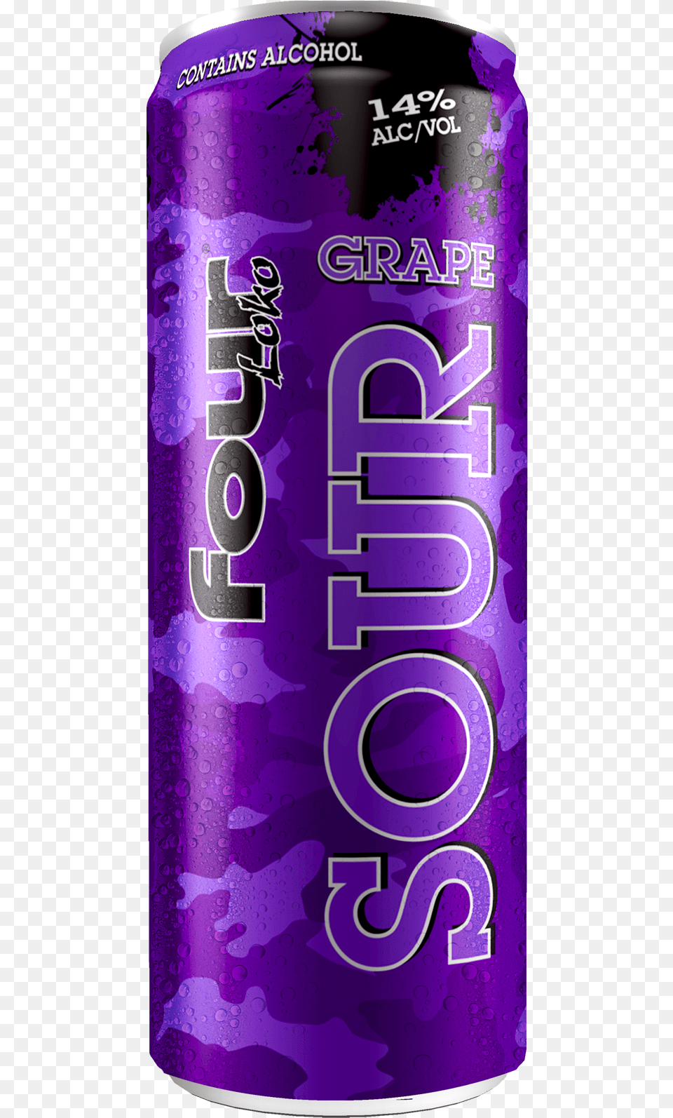 Sour Grape Four Loko, Can, Tin, Beverage Free Png