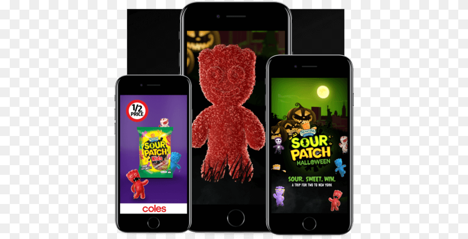 Sour Patch Kids Campaign Owning Halloween Online Circle Sour Patch Kids, Electronics, Mobile Phone, Phone, Teddy Bear Png Image