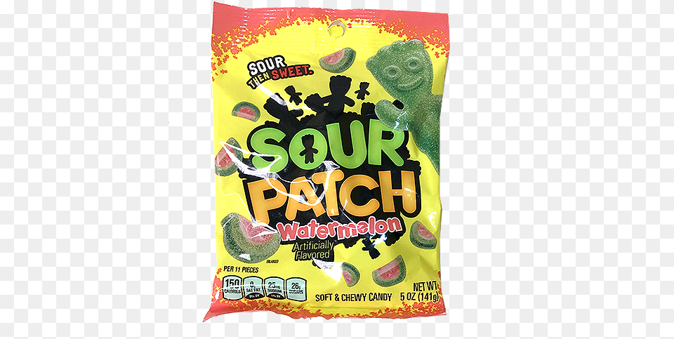 Sour Patch Watermelon Soft Amp Chewy Candy Sour Patch Watermelon Flavour, Food, Snack, Sweets Png Image