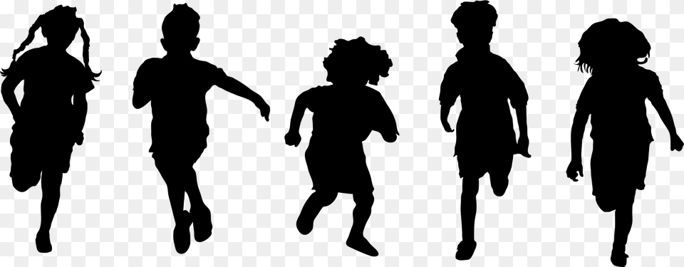 Source Burnhamprimary Co Uk Report Children Running Silhouette, Adult, Male, Man, Person Free Png
