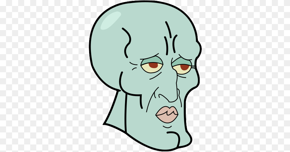 Source Handsome Squidward, Baby, Person, Alien, Head Png Image