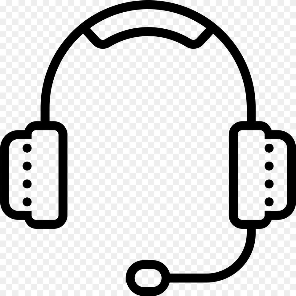 Source Https Icons8 Comicon1360headset Headphones, Gray Free Png