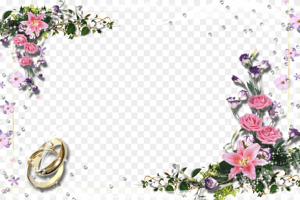 Source Wedding Flower Border, Art, Floral Design, Graphics, Pattern Free Transparent Png