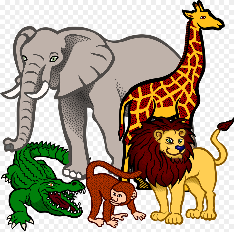 South Africa Animals Cartoon, Animal, Lion, Mammal, Wildlife Free Png