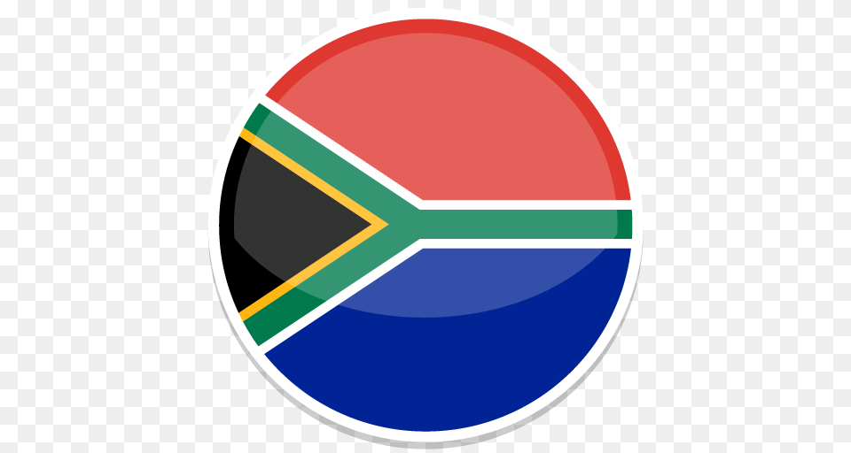 South Africa Flag Flags Icon Of Round World Flags Icons, Logo, Disk Png Image