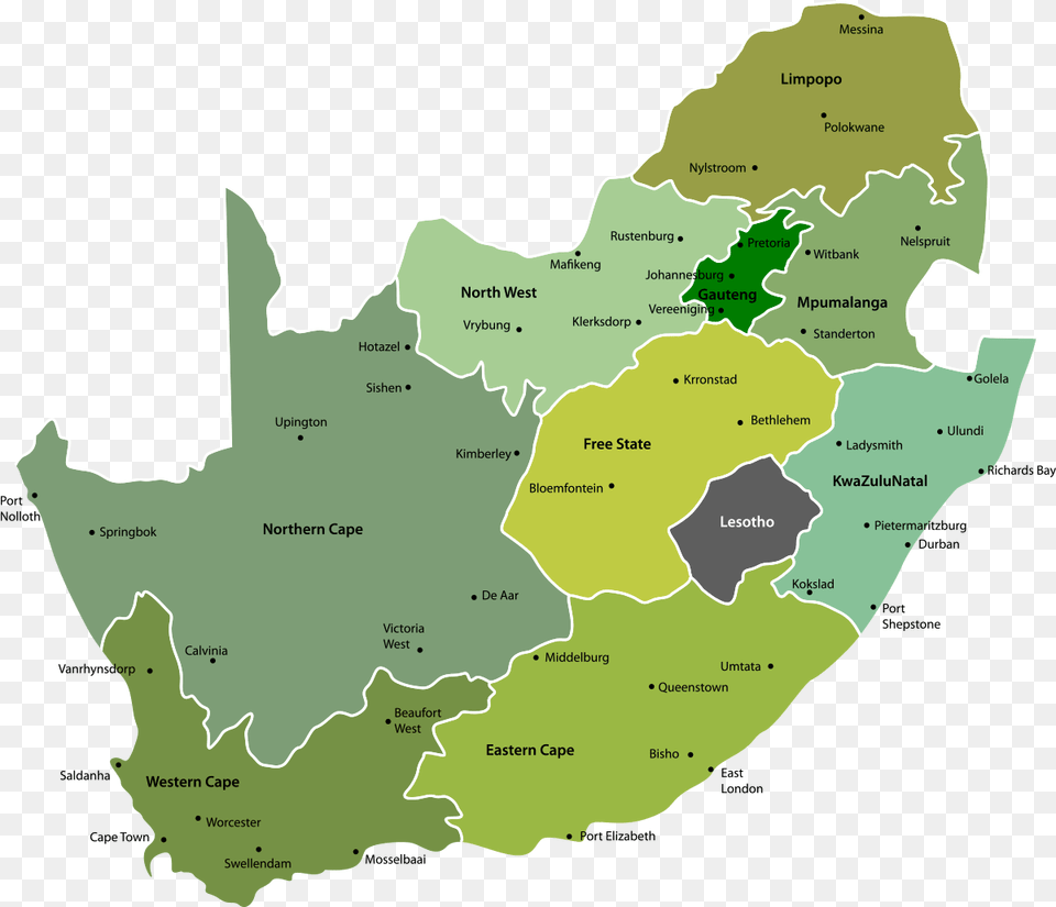 South Africa Map High Resolution Map Of South Africa Provinces, Chart, Plot, Atlas, Diagram Free Png