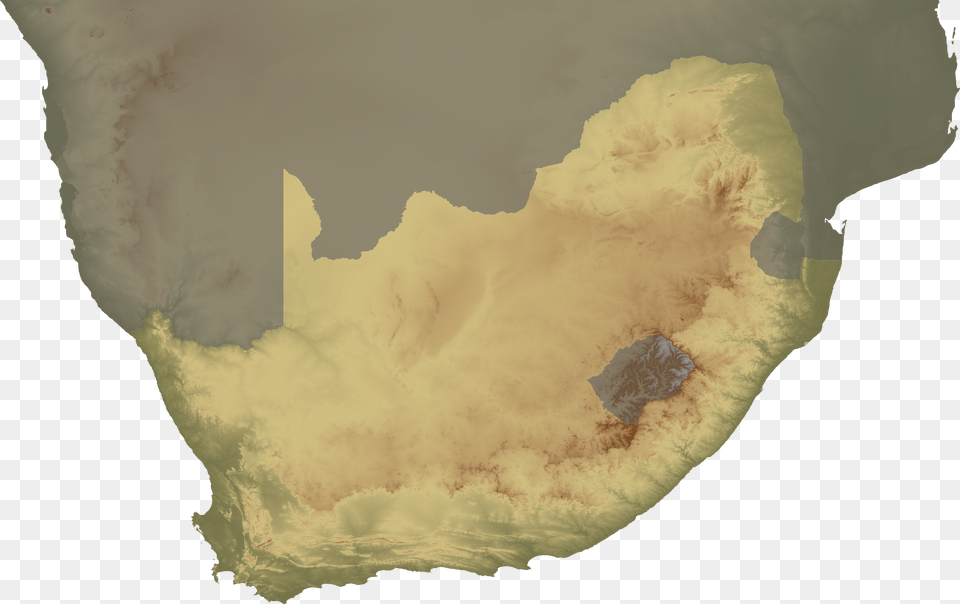 South Africa Topo Continent Satellite Of South Africa, Outdoors, Coast, Water, Land Free Png Download