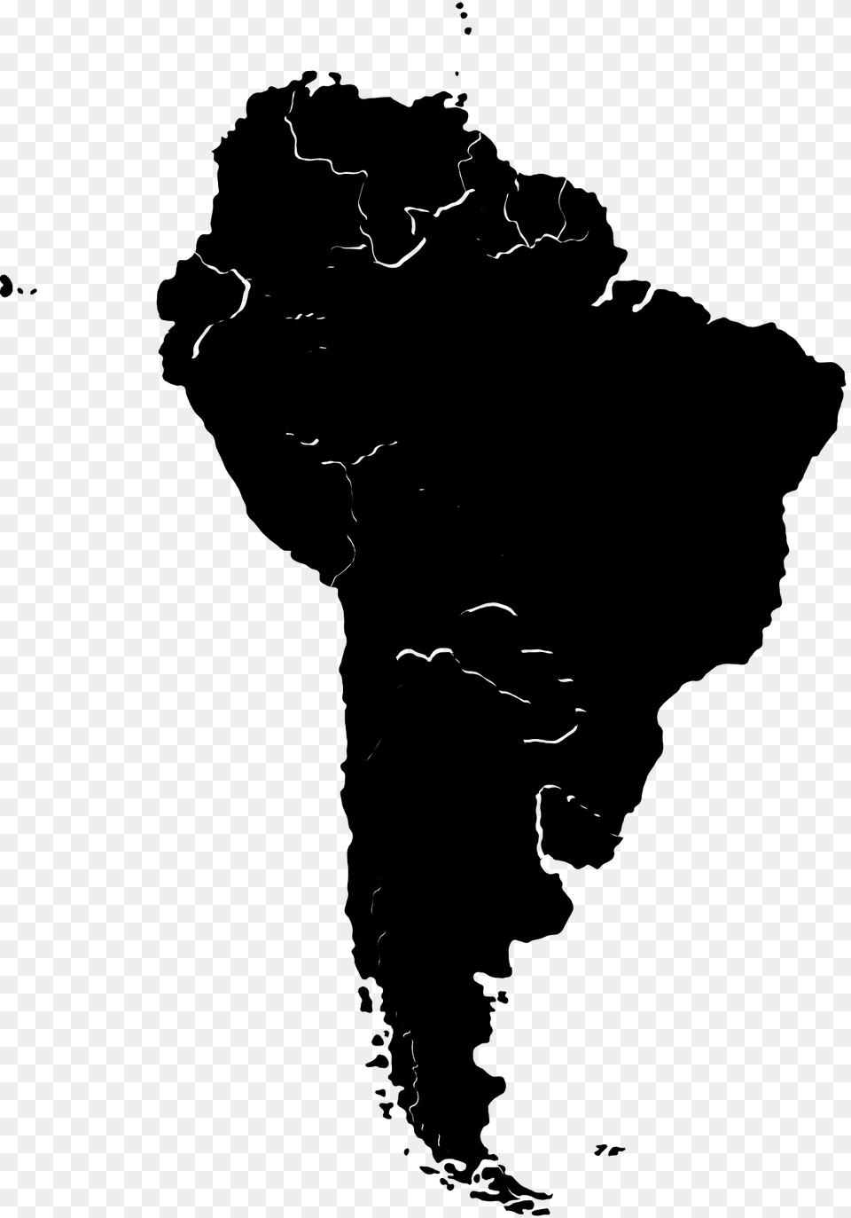 South America Clipart, Chart, Map, Plot, Atlas Free Transparent Png