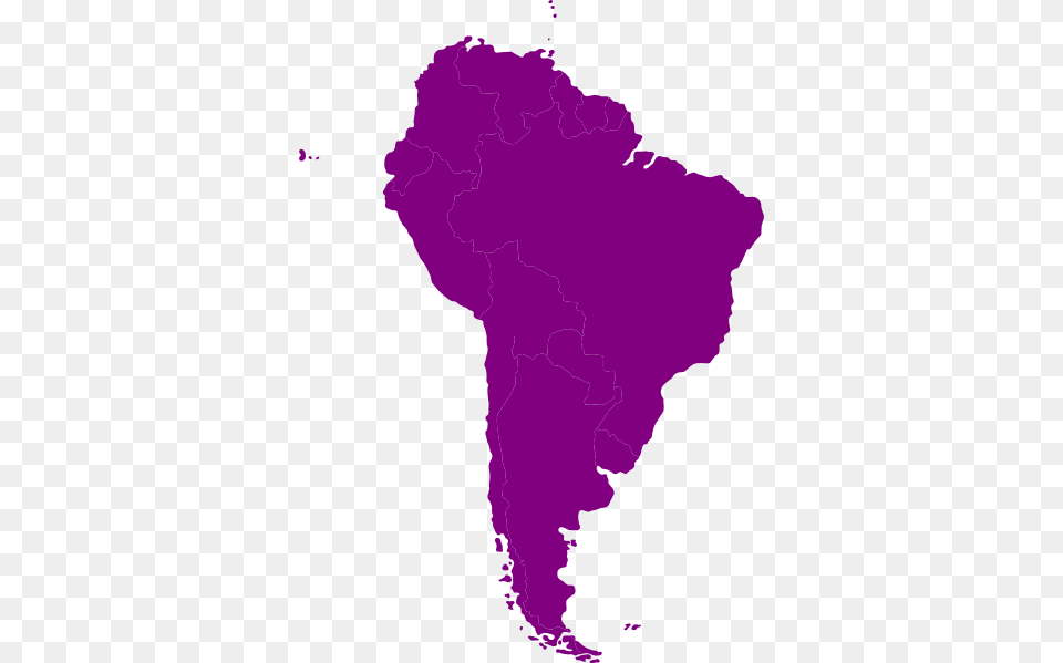 South America Continent Continent Of South America Clip Art, Chart, Plot, Purple, Map Png Image