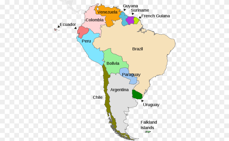 South America Countries And Regions, Atlas, Chart, Diagram, Map Free Transparent Png