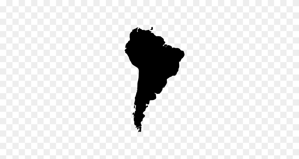South America Icon With And Vector Format For Unlimited, Gray Free Transparent Png