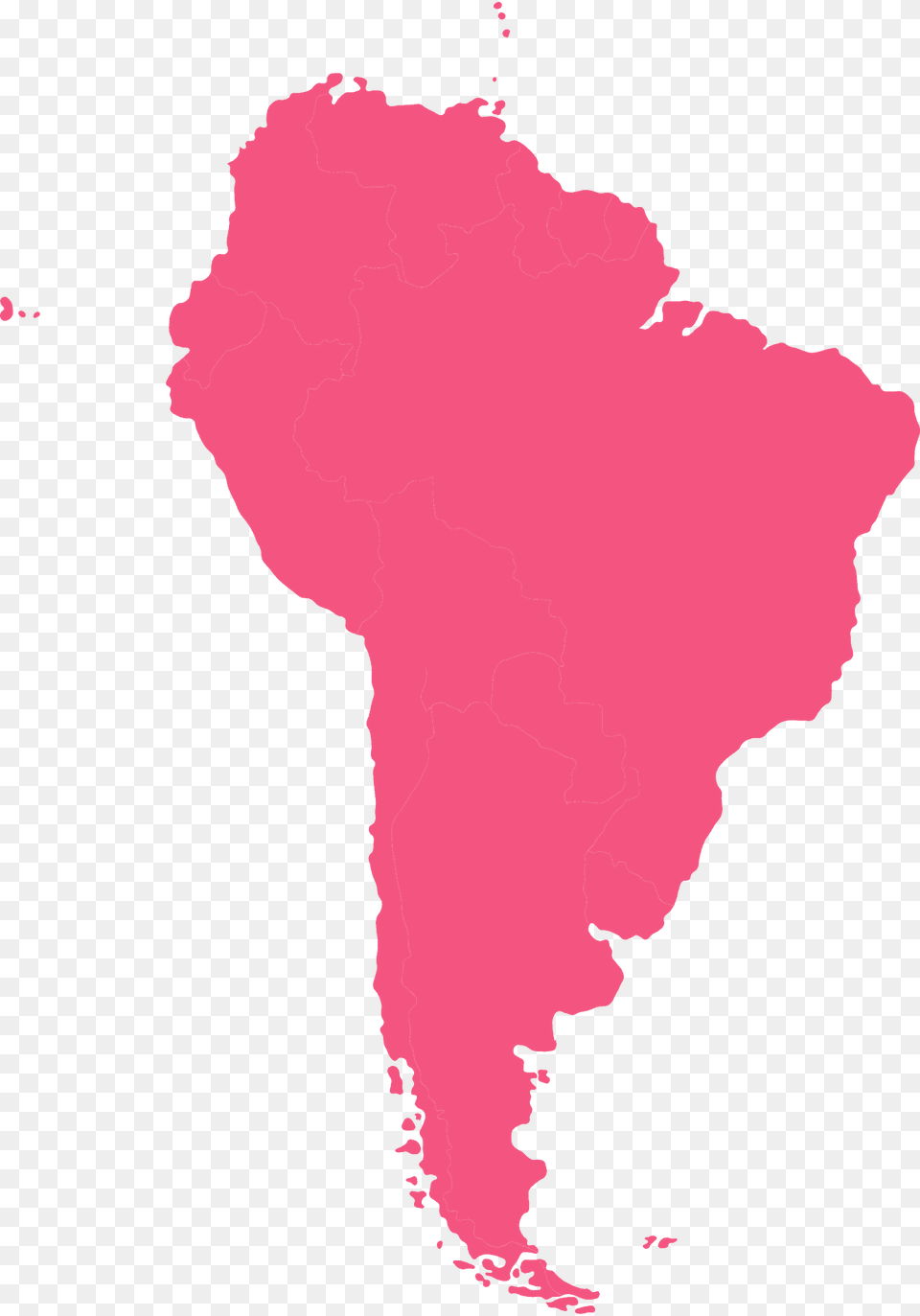 South American Continent Silhouette, Chart, Plot, Map, Person Png Image