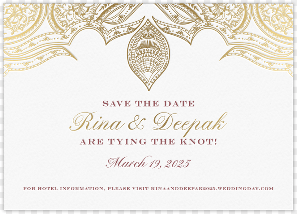 South Asian Save The Date Reshma, Envelope, Greeting Card, Mail, Pattern Free Png