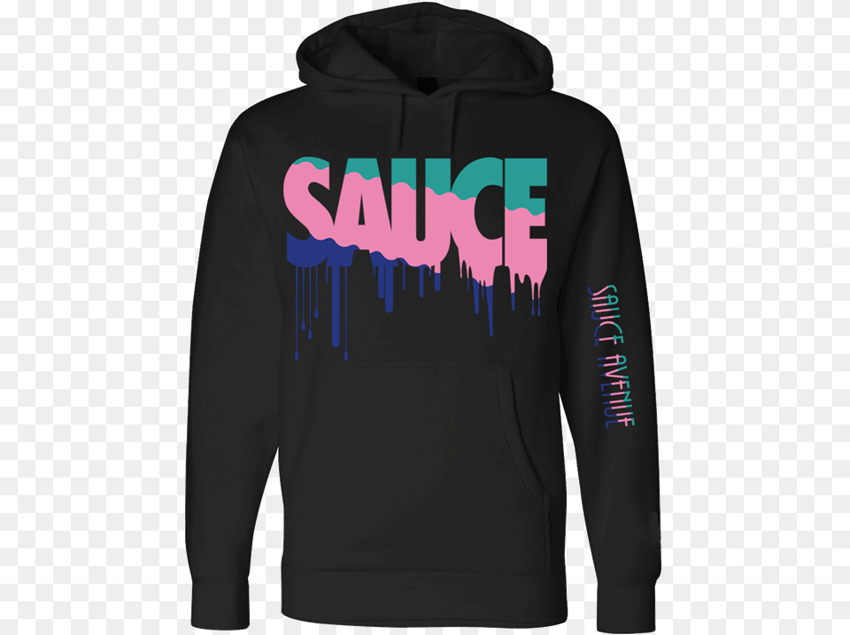 South Beach Sauce Hoodie, Clothing, Hood, Knitwear, Sweater Png Image