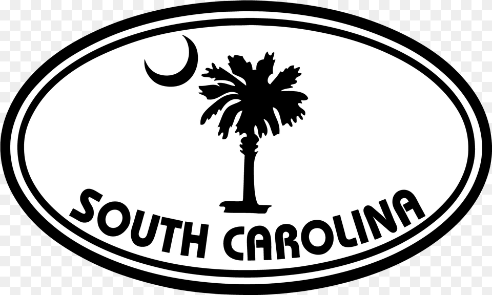 South Carolina Clipart South Carolina Palm Tree Logo, Sticker, Plant Free Transparent Png
