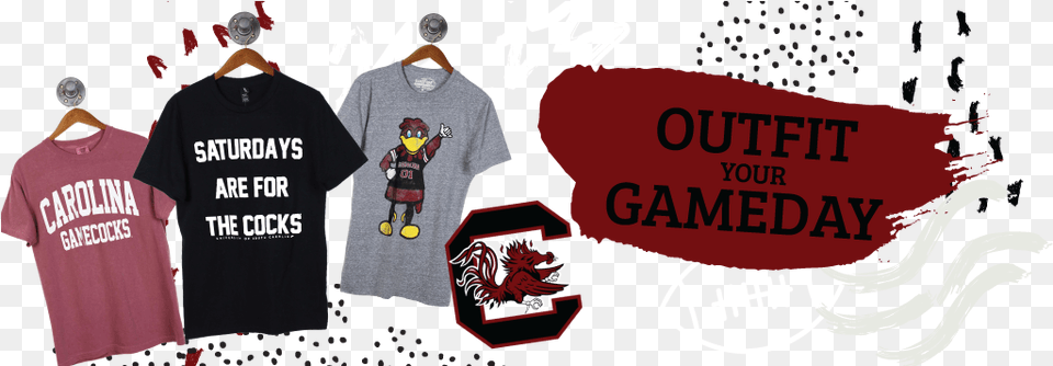 South Carolina Gamecocks Shirts Illustration, Clothing, Shirt, T-shirt, Person Free Transparent Png