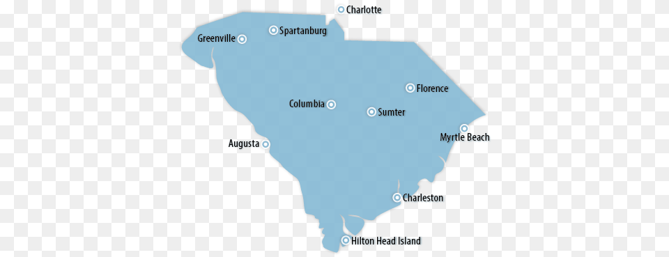South Carolina Road Map Sc Major Cities, Chart, Plot, Atlas, Diagram Free Png Download