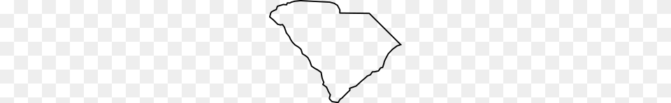 South Carolina State Map Outline, Gray Free Png Download