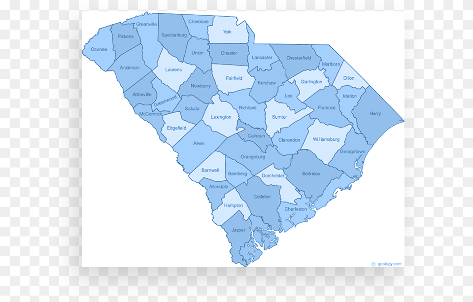 South Carolina Tscm Bug Sweep Map Of South Carolina, Chart, Plot, Atlas, Diagram Free Transparent Png