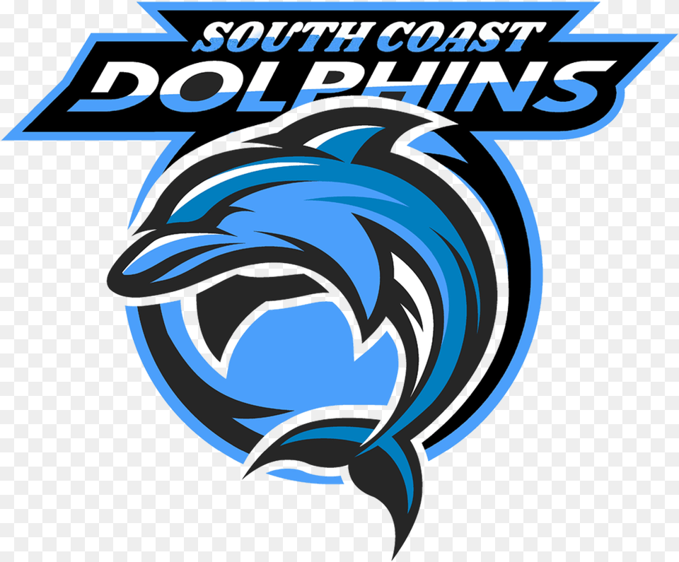 South Coast Youth Football Cheer Dolphin Logo, Animal, Mammal, Sea Life, Fish Free Png Download