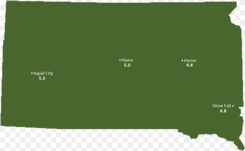 South Dakota Sun Light Hours Map South Dakota Map Transparent, Text, Chart, Plot, Green Png Image