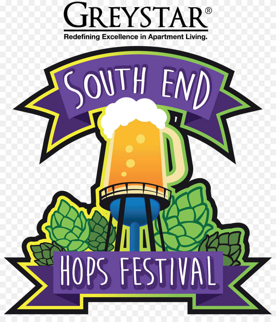 South End Hops Festival Charlottes Got A Lot, Advertisement, Cream, Dessert, Food Free Png Download