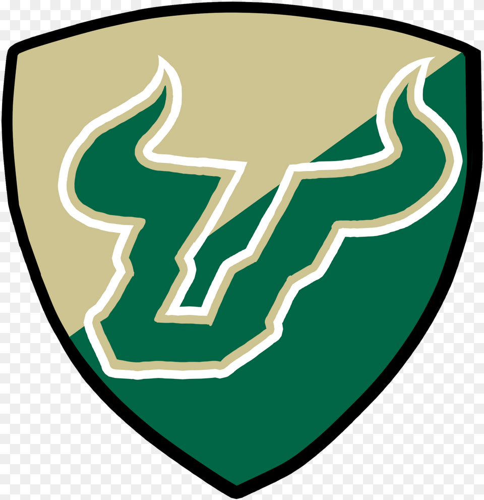 South Florida Bulls Logo Clipart University Of South Florida Bulls, Armor, Shield Free Transparent Png