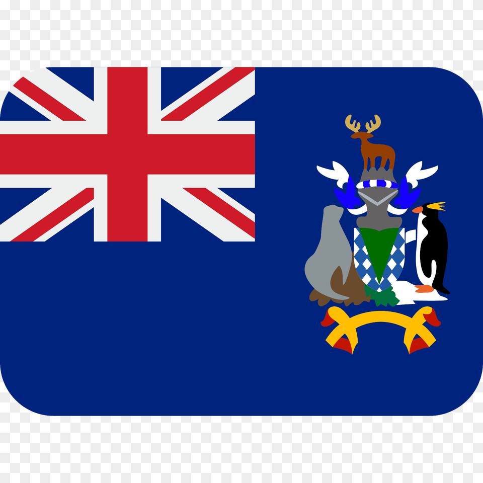 South Georgia Amp South Sandwich Islands Flag Emoji Clipart, Animal, Bird, Penguin, First Aid Png
